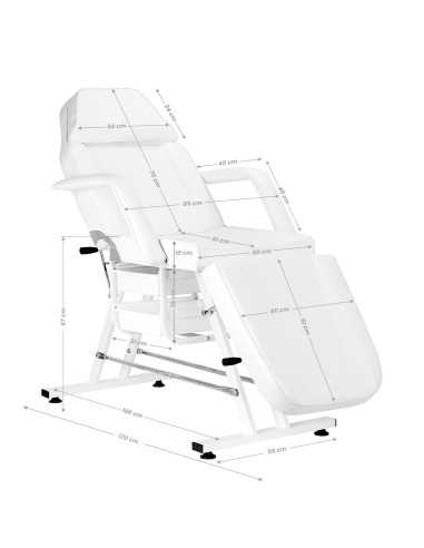 Sillon Kosmetikstuhl mit weißen Schalen