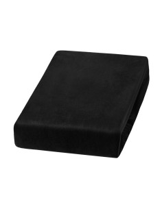 Drap de lit en velours noir 