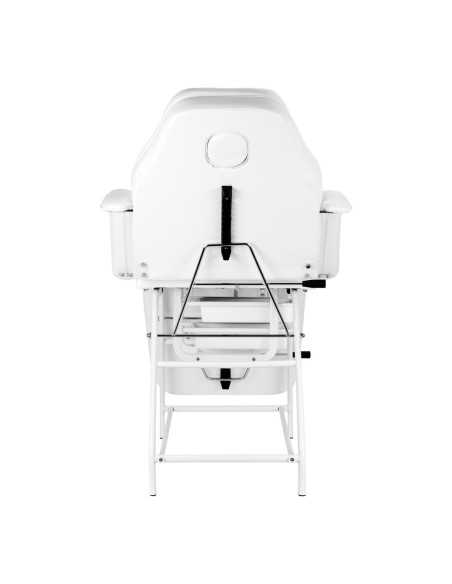 Fauteuil cosmétique 557A avec cuvettes blanc 