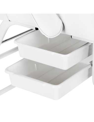 557A Kosmetikstuhl mit weißen Toilettenschüsseln