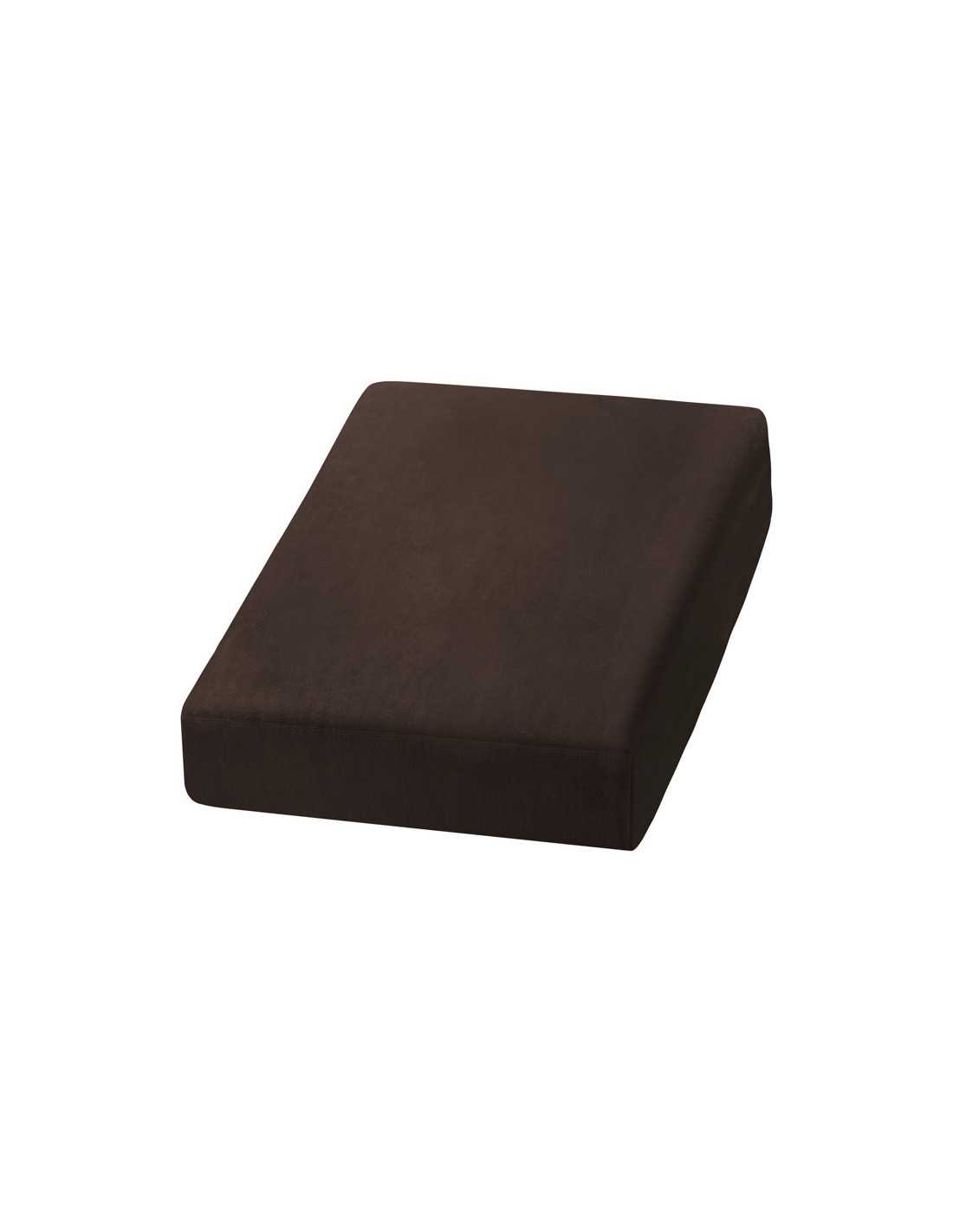 Brown velvet bed sheet