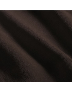 Drap de lit en velours marron 2