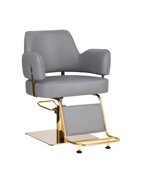 Chaise de coiffure Gabbiano Linz gris or 