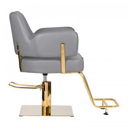 Chaise de coiffure Gabbiano Linz gris or 