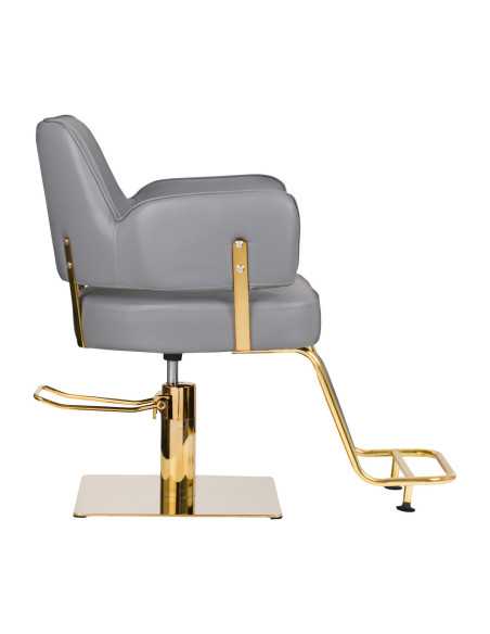 Sillón de peluquería Gabbiano Linz oro gris 