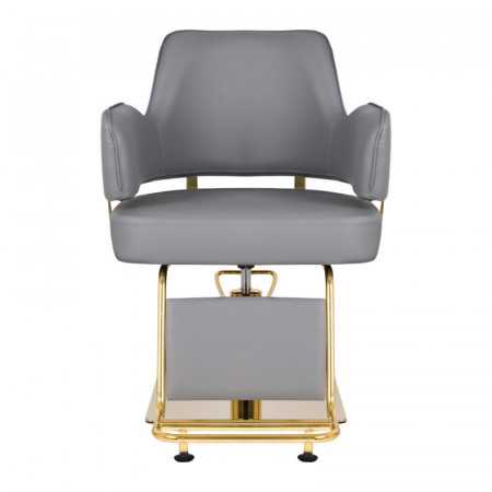 Chaise de coiffure Gabbiano Linz gris or 