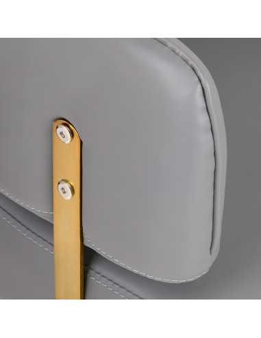 Sillón de peluquería Gabbiano Linz oro gris 