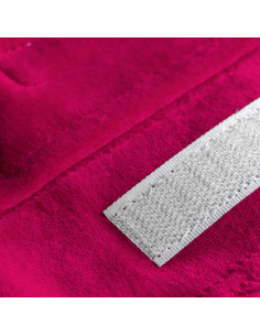 Kosmetik-Stirnband aus Velours in Fuchsia  2