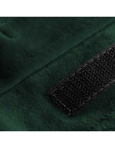 Bandeau cosmétique velours vert bouteille 