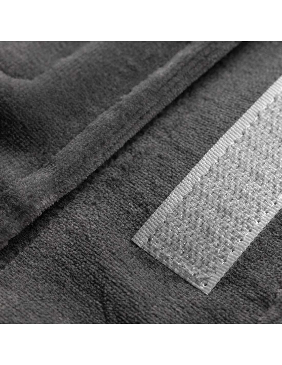 Grey velvet cosmetic headband