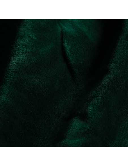 Drap velours vert bouteille 