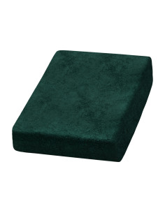 Drap éponge vert bouteille 