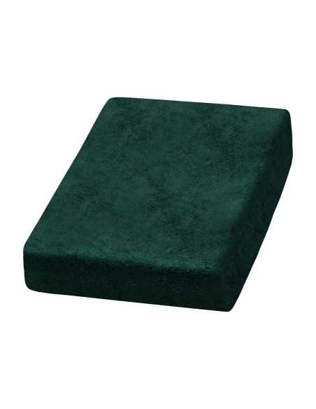Drap éponge vert bouteille 