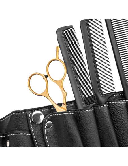 Funda cinturón para tijeras de peluquería T10 negro 