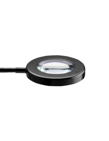 LED-Lupenleuchte Snake Ring für Schreibtisch Schwarz