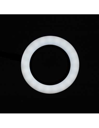 LED-Lupenleuchte Snake Ring für Schreibtisch Schwarz