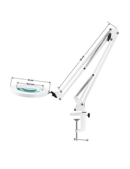 Lampe loupe LED Glow 308 blanche USB 