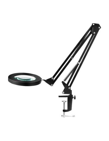 Lampe loupe LED Glow 308 pour le dessus de table noir USB 
