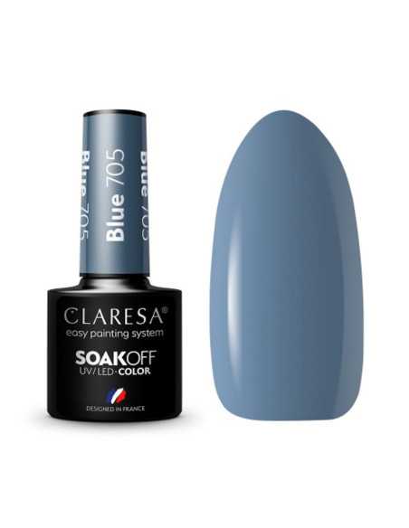 CLARESA Lakier hybrydowy BLUE 705 -5g 