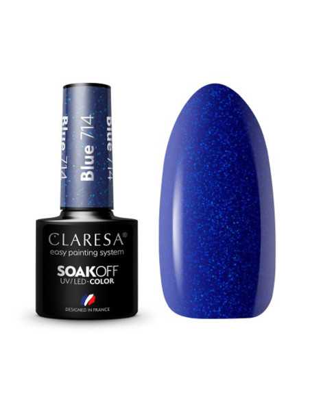 CLARESA Vernis Hybride BLEU 714 -5g 