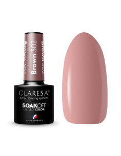 CLARESA Lakier hybrydowy BROWN 304 -5g 