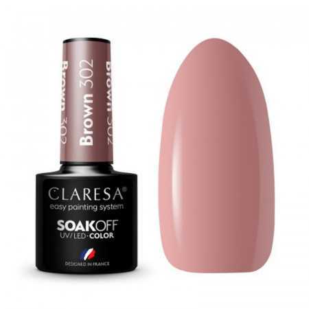 CLARESA BROWN 304 vernis hybride -5g 