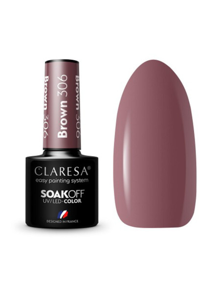 CLARESA BROWN 306 vernis hybride -5g 