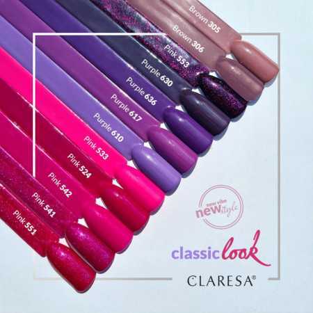 CLARESA Lakier hybrydowy BROWN 306 -5g 