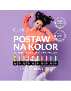 CLARESA Lakier hybrydowy CANDY 10 -5g 2