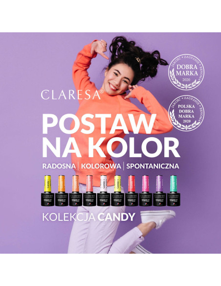 CLARESA CANDY 2 vernis à ongles hybride -5g 