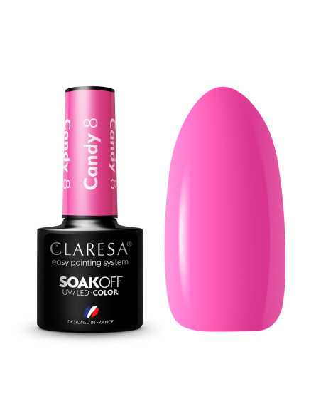 CLARESA Lakier hybrydowy CANDY 8 -5g 