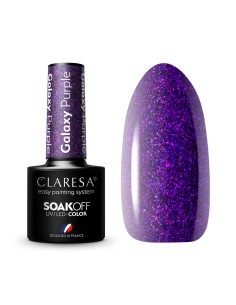 CLARESA Lakier hybrydowy Galaxy Purple 5g 
