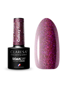 CLARESA Gel Vernis Galaxie Rouge 5g 