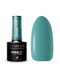 CLARESA Lakier hybrydowy GREEN 808 -5g 