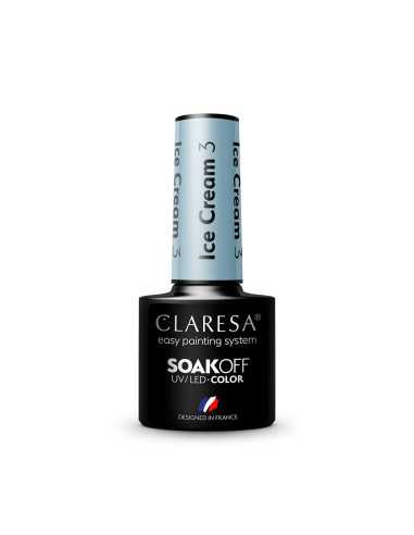 CLARESA vernis hybride Glace 3 -5g 