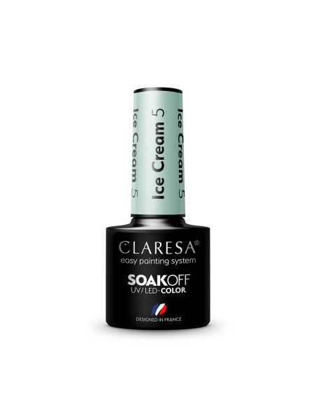 CLARESA vernis hybride Glace 5 -5g 