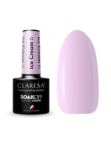 CLARESA lakier hybrydowy Ice cream 6 -5g 