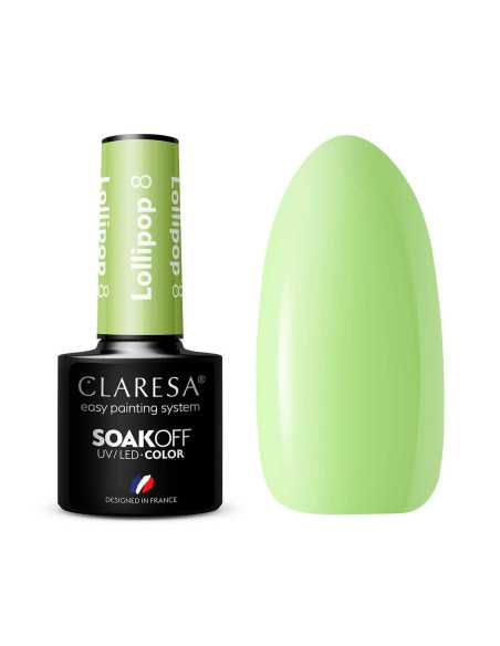 CLARESA Lakier hybrydowy LOLLIPOP 8 -5g 
