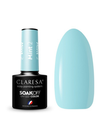 CLARESA MINT 2 vernis à ongles hybride -5g 