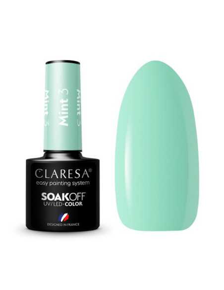 Smalto per unghie ibrido CLARESA MINT 3 -5g