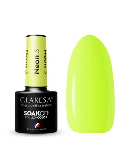 CLARESA Vernis à ongles hybride NEON 3 -5g 