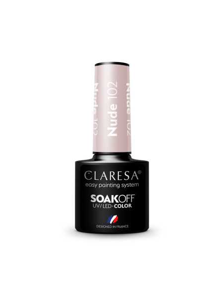 CLARESA Smalto per unghie ibrido NUDE 102 -5g