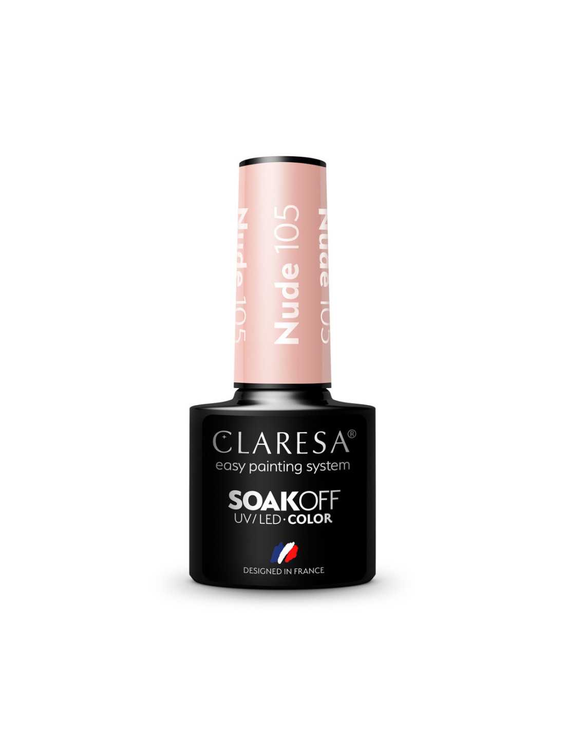 CLARESA Hybrid Nail Polish NUDE 105 -5g 