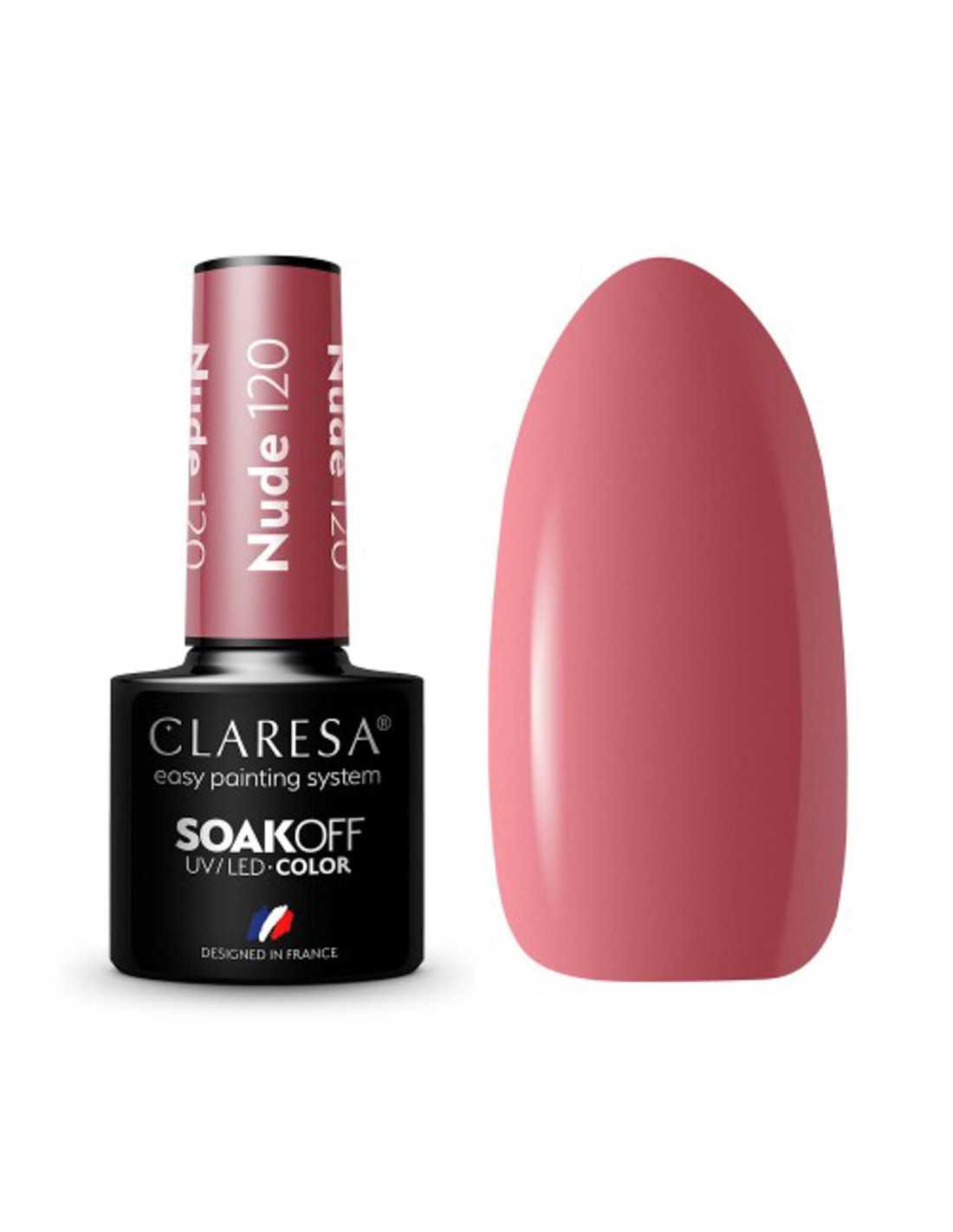 CLARESA Hybrid Nail Polish NUDE 120 -5g 