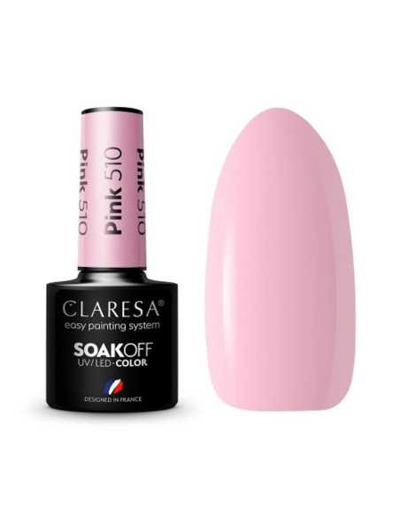 CLARESA Lakier hybrydowy PINK 510 -5g 