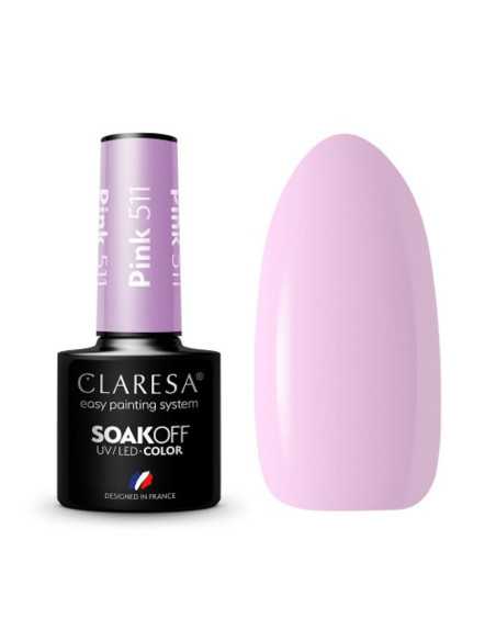 CLARESA Vernis Hybride ROSE 511 -5g 