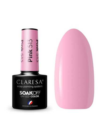 CLARESA Vernis à ongles hybride ROSE 513 -5g 