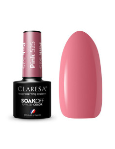CLARESA Esmalte de uñas híbrido ROSA 525 -5g