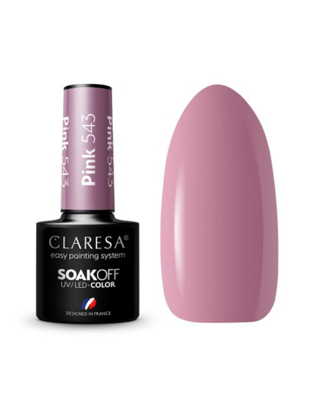 CLARESA Vernis Hybride ROSE 543 -5g 