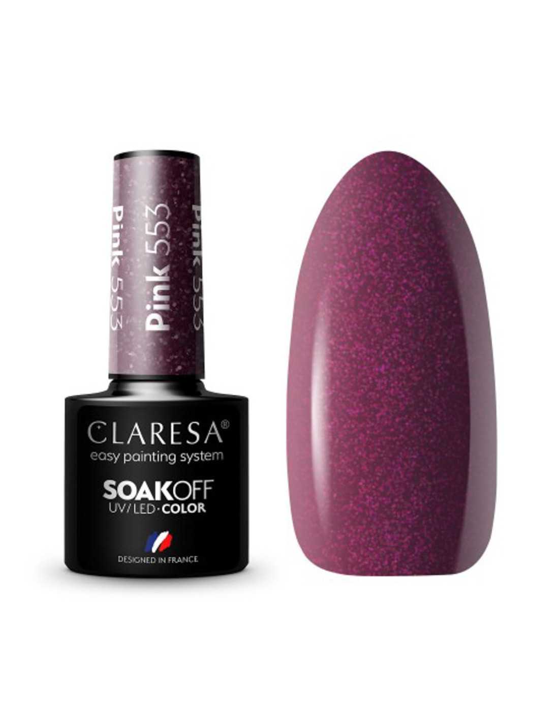 CLARESA Hybrid Nail Polish PINK 553 -5g 